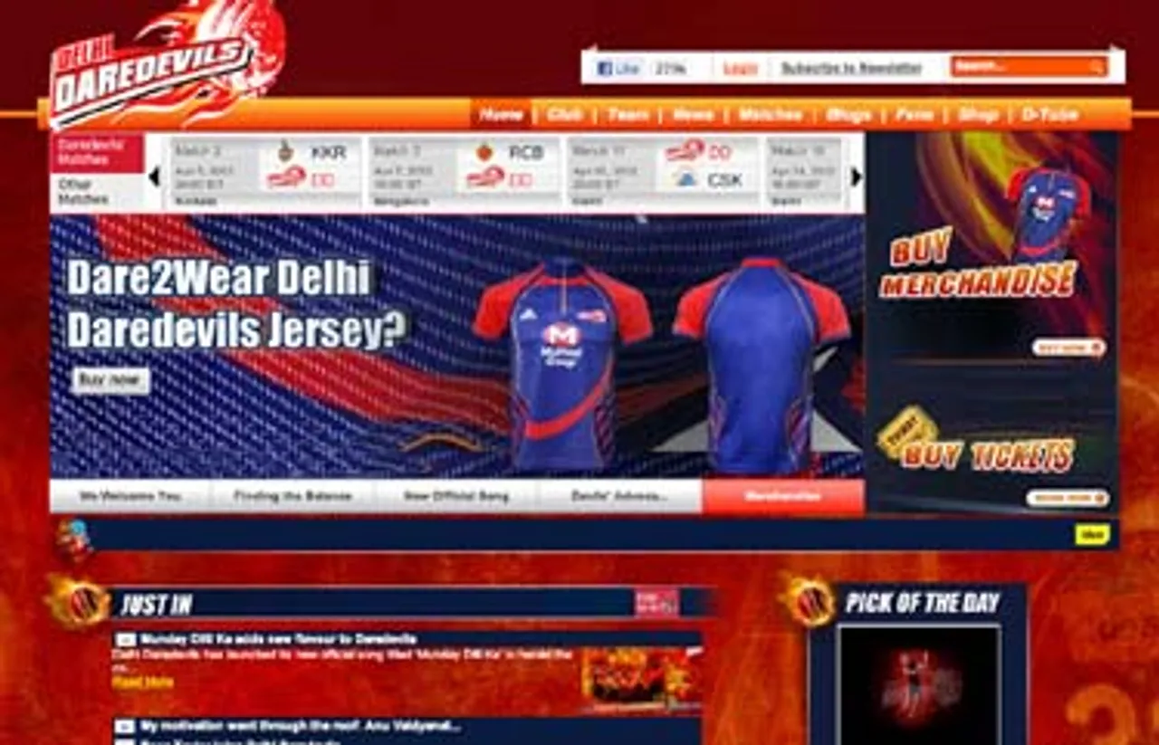 Cheil launches new website for Delhi Daredevils