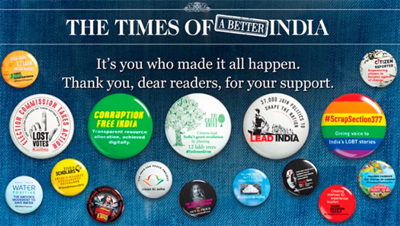 TOI's 'The Times of a Better India' initiative works towards creating a better India