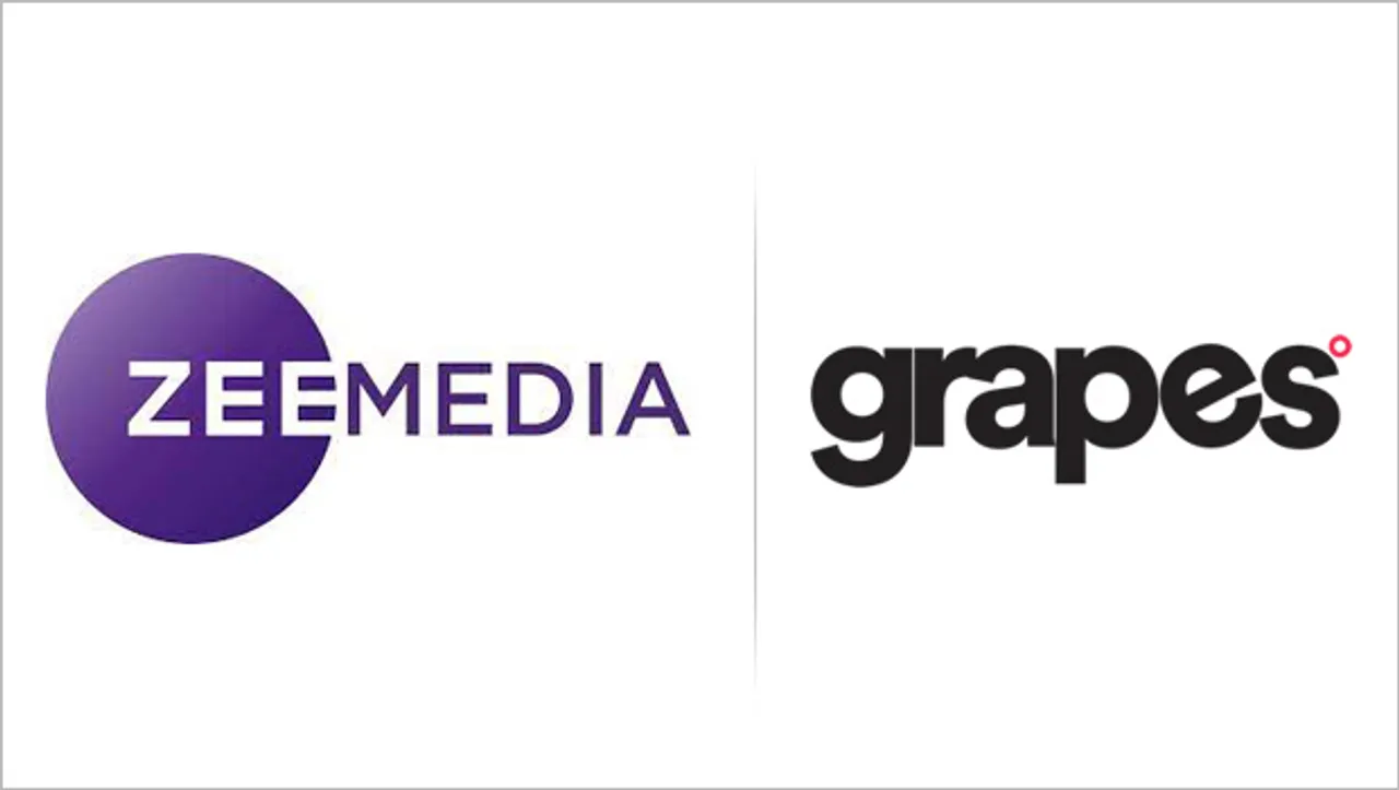 Grapes bags Zee Media's integrated creative mandate