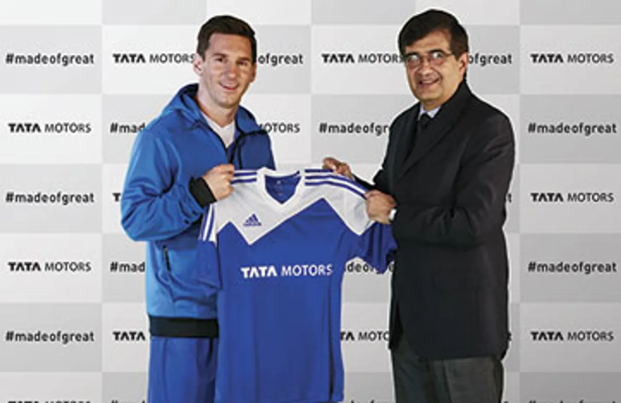 Tata Motors puts the steering wheel in Lionel Messi's hands