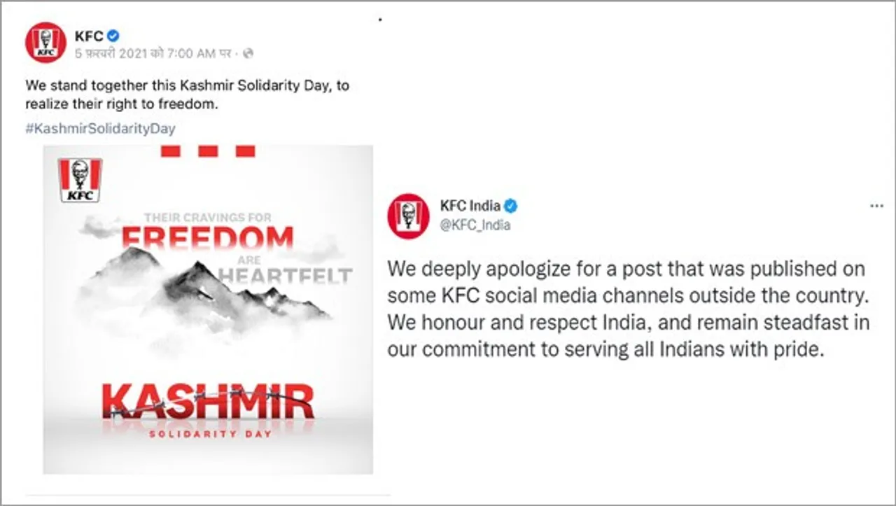 Nine brands that apologised to Indians after 'Kashmir Solidarity Post' row