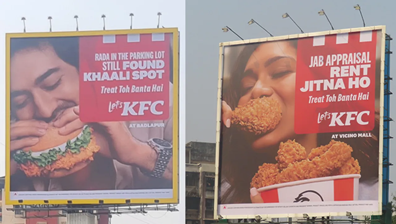 KFC India's OOH campaign encourages chicken lovers to celebrate the little joys in life