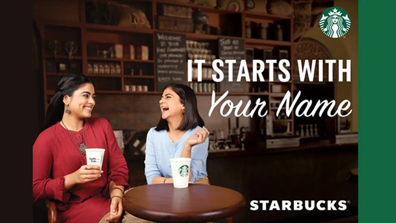 Tata Starbucks's #ItStartsWithYourName campaign urges customers to experience the connection it offers
