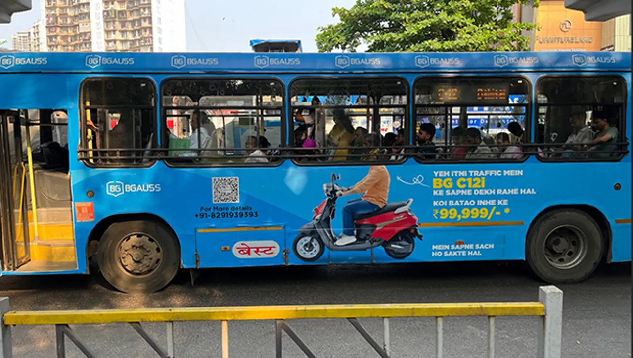 BGauss's new campaign takes over BEST buses across Mumbai