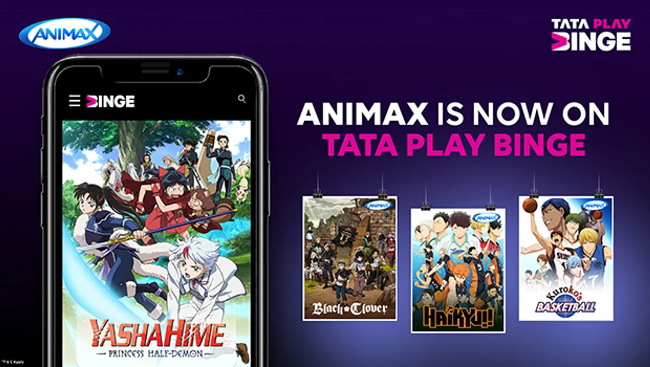 Tata Play Binge partners with anime network, Animax