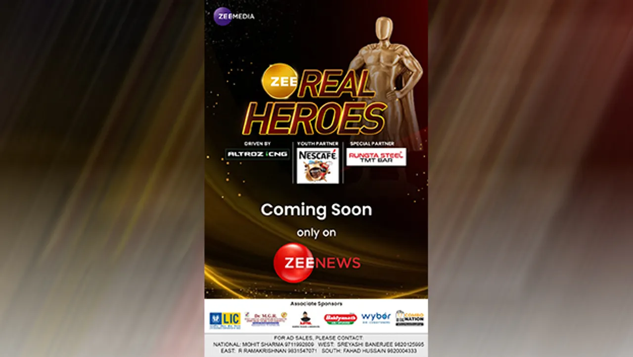 Zee News all set to host the inaugural edition of 'Real Heroes'