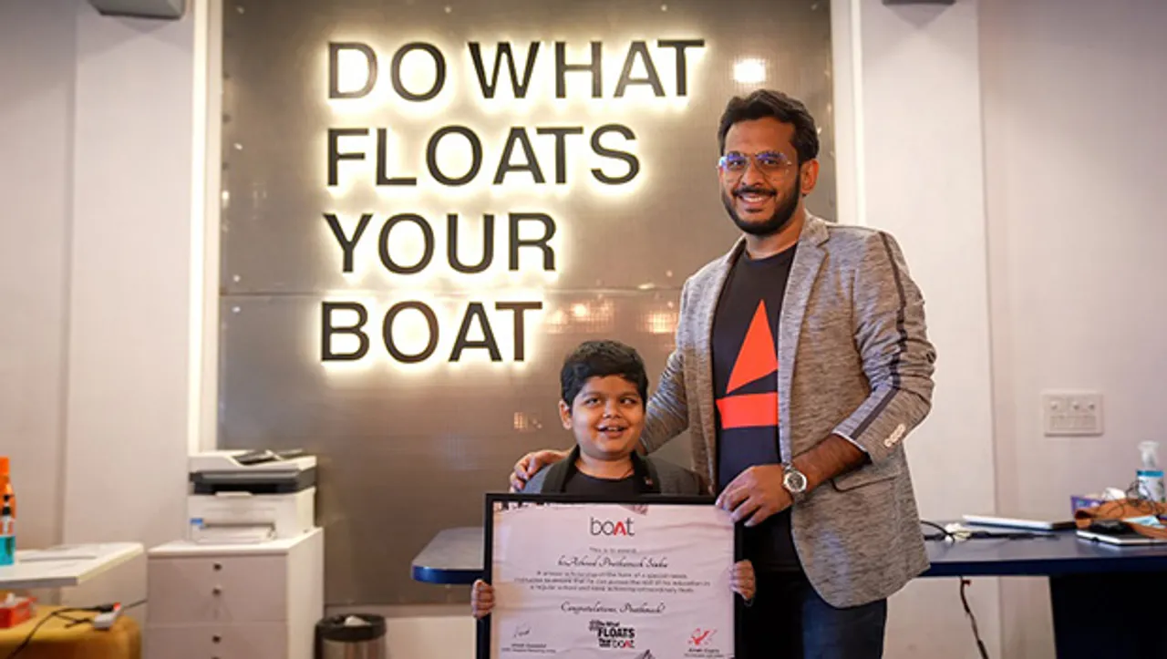 boAt salutes the spirit of their new 'boAthead' Prathamesh Sinha through a unique scholarship