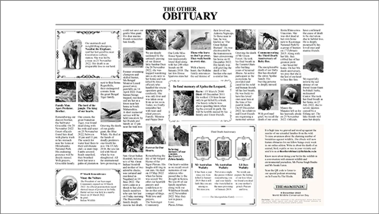 The Hindu's #TheOtherObituary campaign lends voice to voiceless yet again