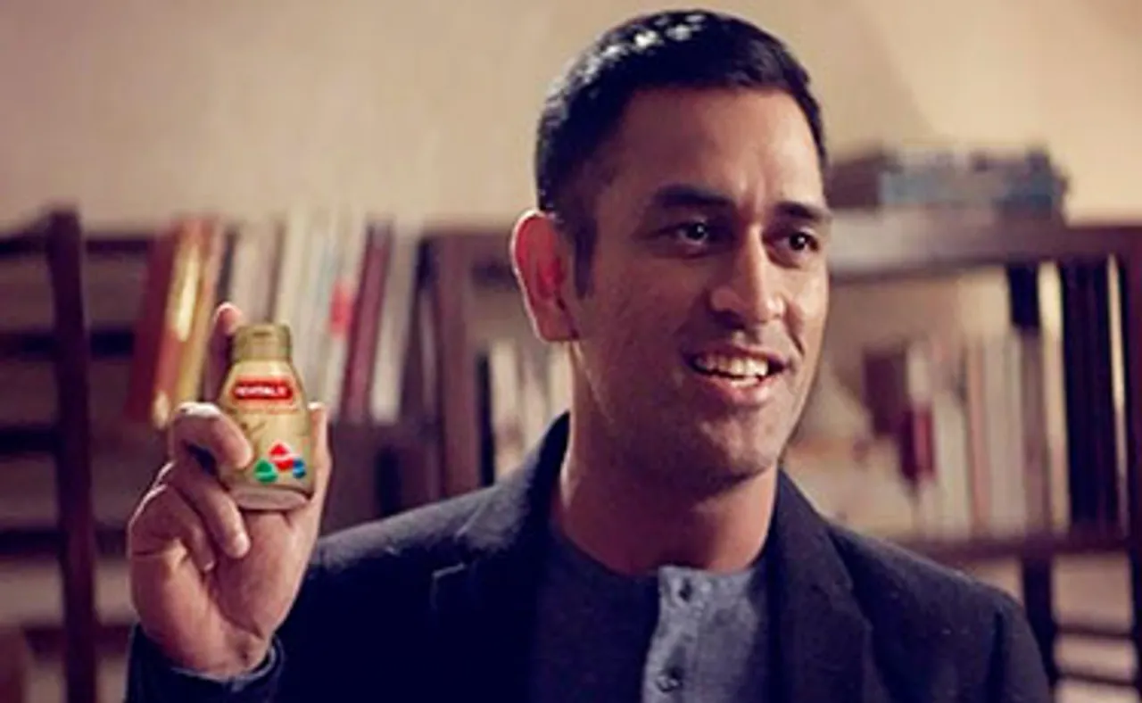 M S Dhoni bats for Sun Pharma's Revital H