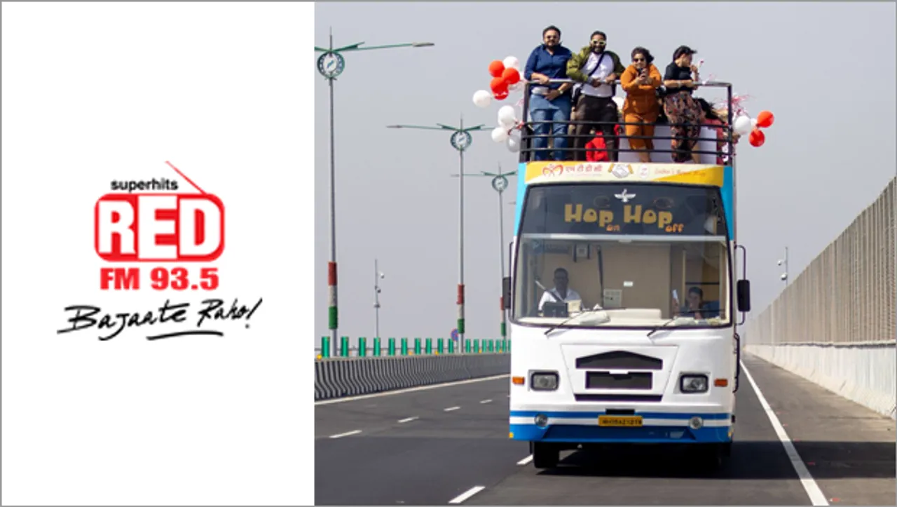 Red FM's “Red on Wheels” does live broadcast from open bus for World Radio Day