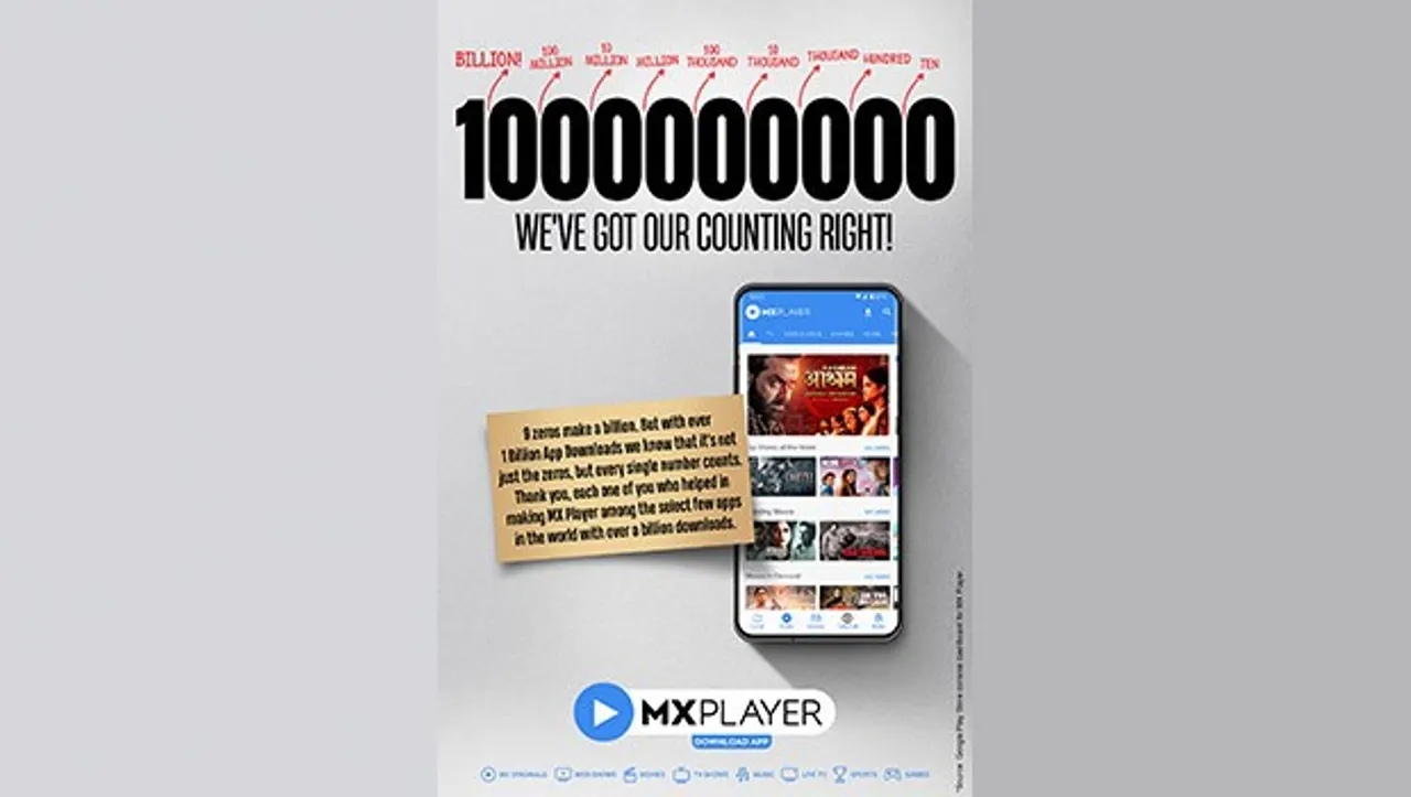 MX Player crosses one billion downloads on Google Play Store