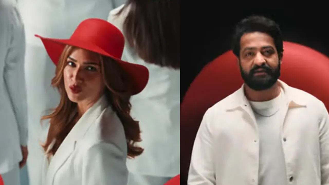 Kriti Sanon and Jr NTR present the new look of Parle Agro's Appy Fizz in its latest campaign
