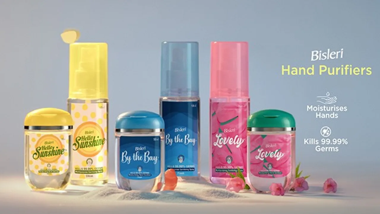 Bisleri enters personal hygiene segment with the launch of hand purifiers, unveils campaign 