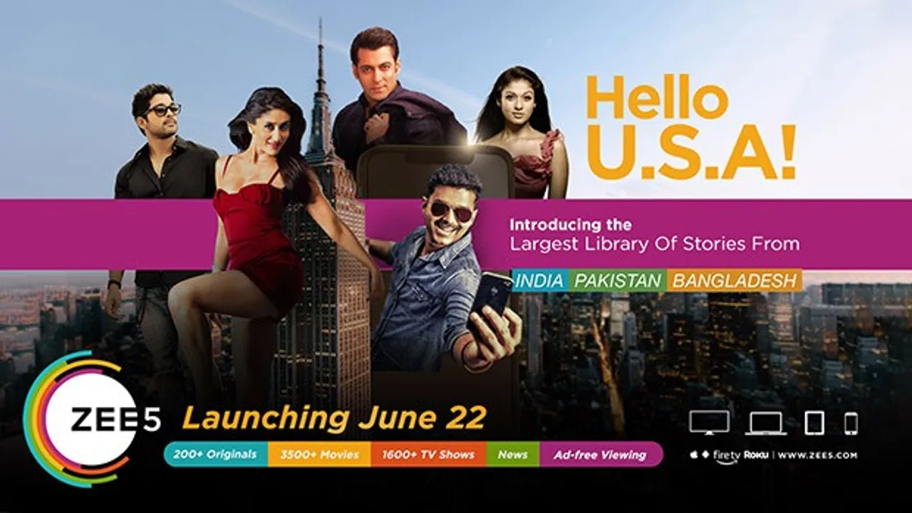 Zee5 to launch in the US on June 22