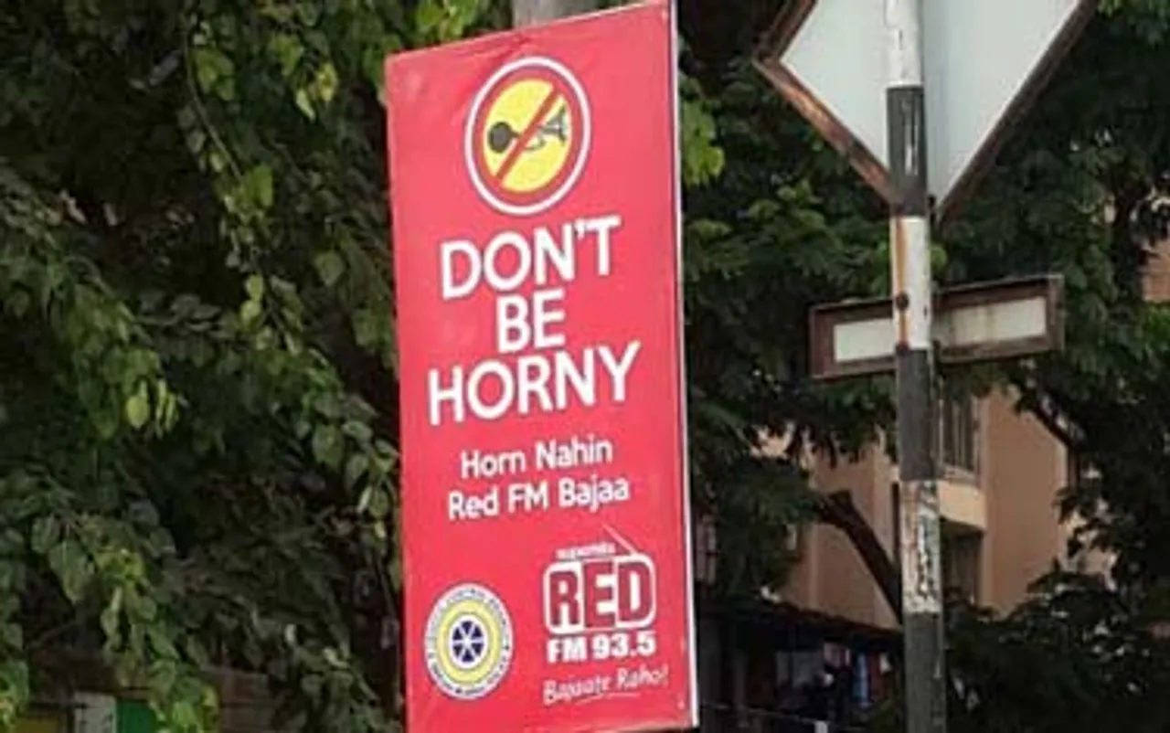 Red FM says 'Horn not OK please'