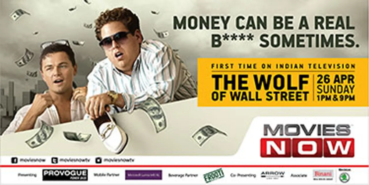 Movies Now on promotion overdrive for TV premiere of 'The Wolf of Wall Street'
