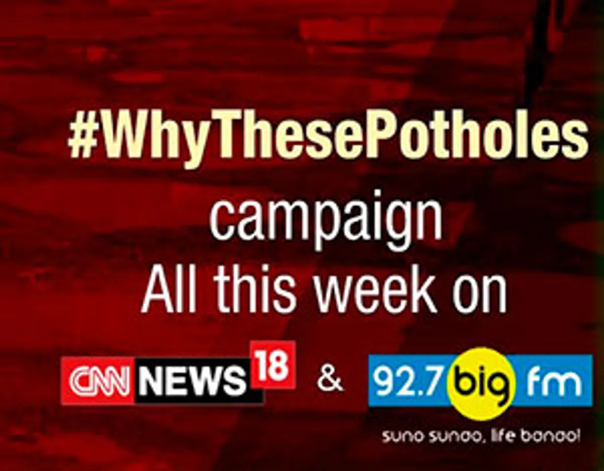Join CNN-News18 and 92.7 Big FM's battle against potholes