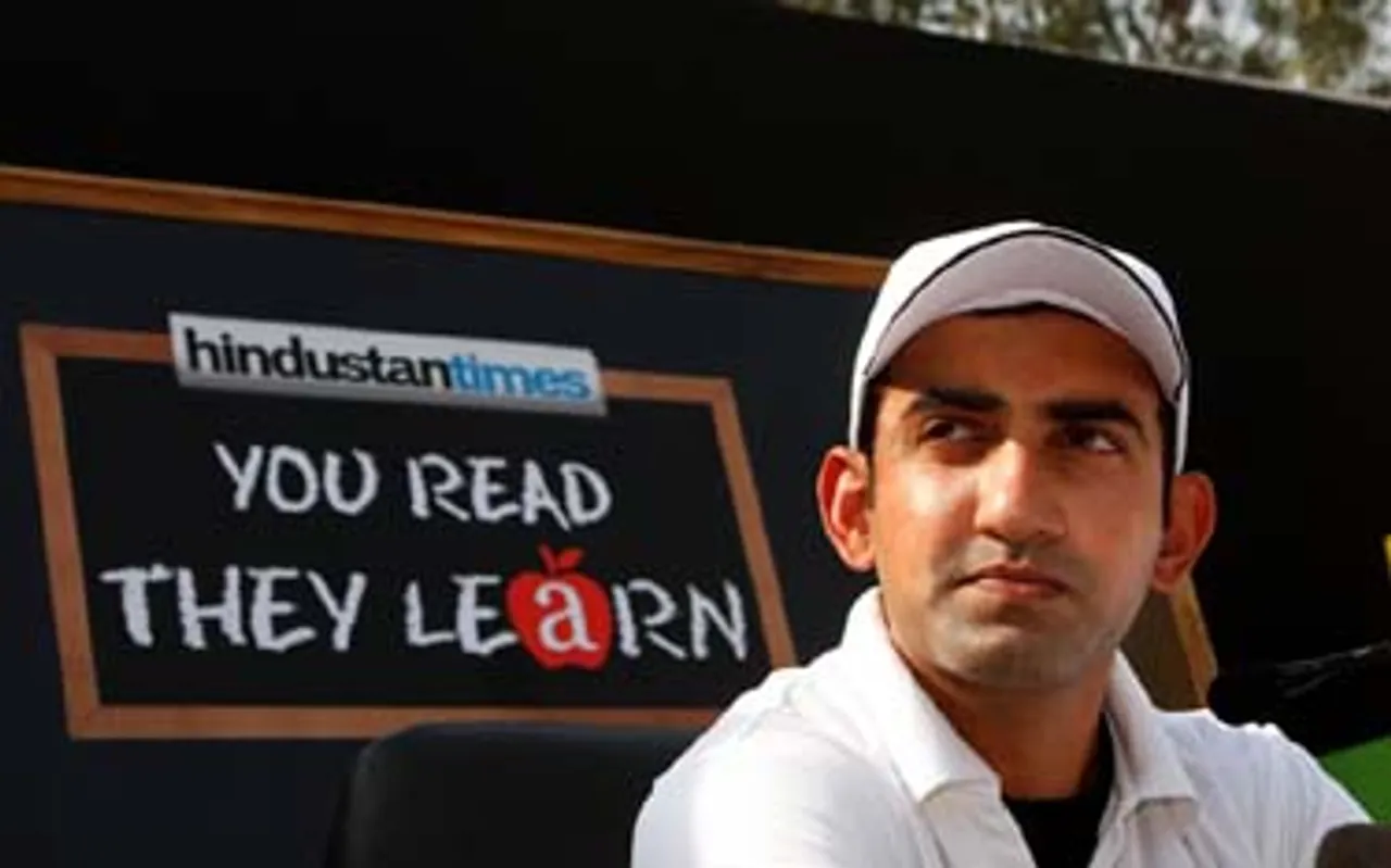 Gautam Gambhir pads up for HT's child education initiative