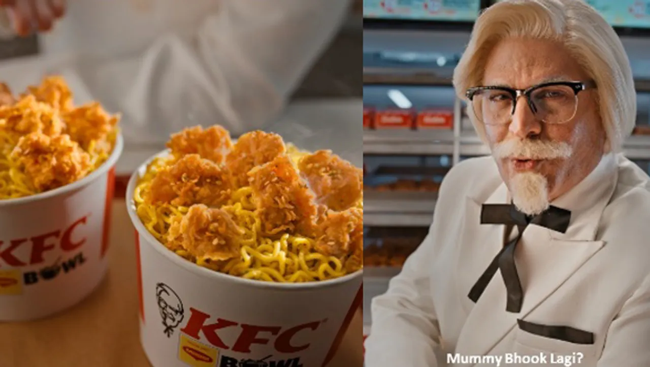 KFC's Colonel introduces the new KFC Popcorn Bowl 'Made with Maggi' in latest TVC