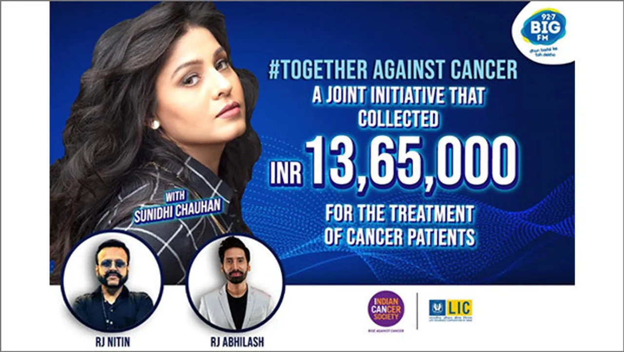 Big FM concludes 'Together against cancer' campaign, raises over Rs 13 lakh for patients