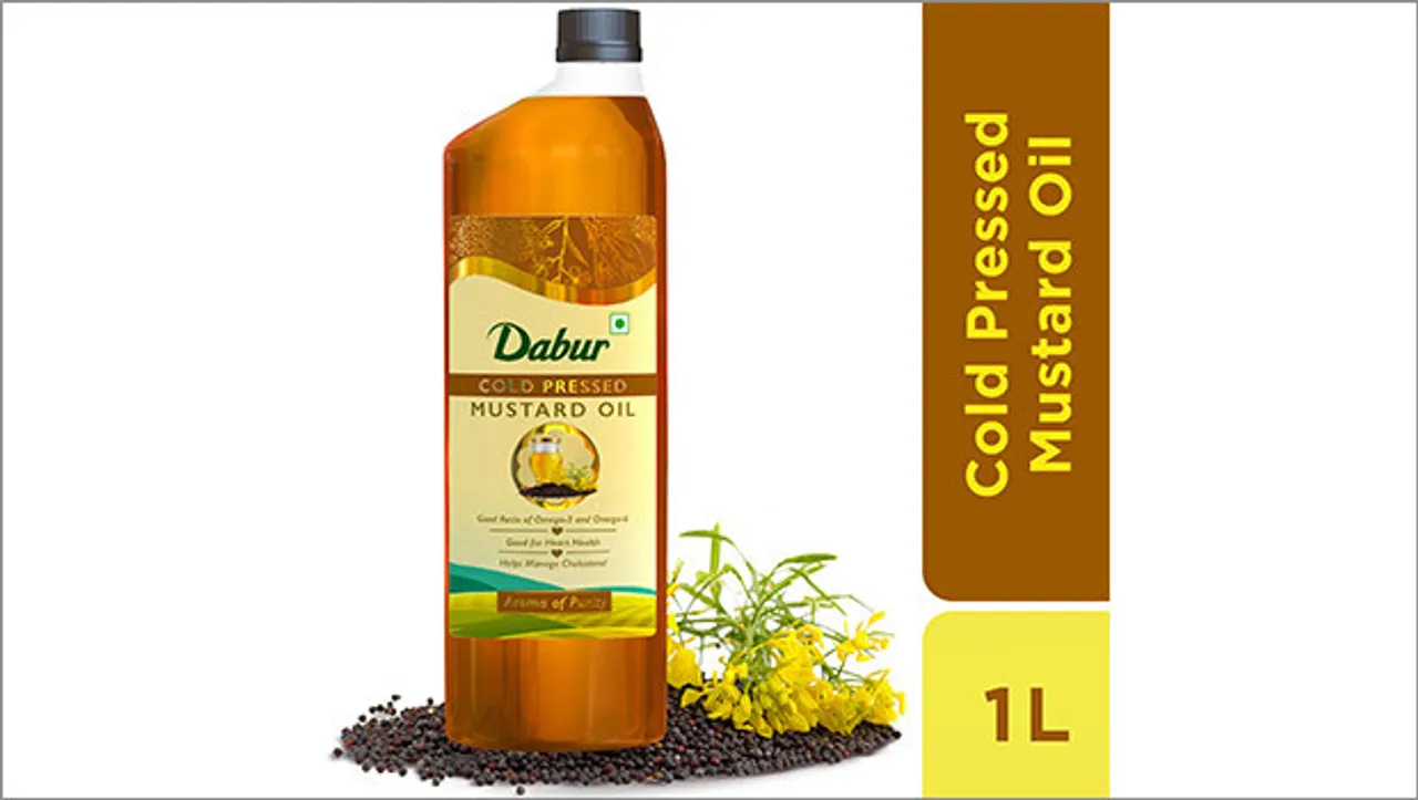 Dabur forays into edible oil market, launches 'Dabur Cold Pressed Mustard Oil' 