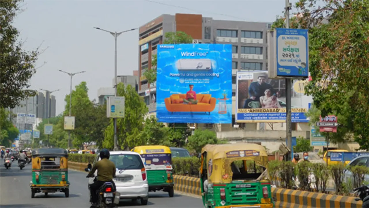 Cheil India & Platinum Outdoor execute OOH campaign for Samsung's new split AC range with WindFree technology