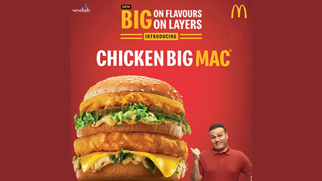 McDonald's India's TVC shows consumers forgetting Virender Sehwag's name because of 'Chicken Big Mac'