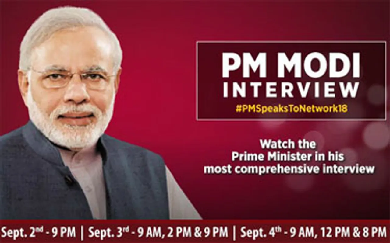 Network18 to telecast PM Modi's interview tonight at 9 PM