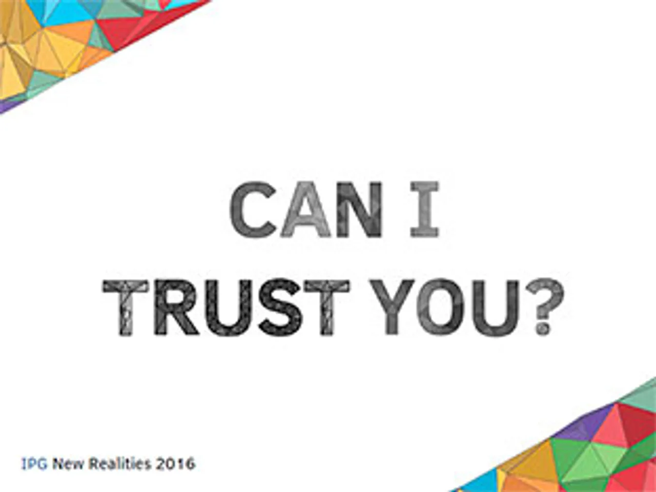 Interpublic Group's Terry Peigh launches report on 'The New Trust Imperative'