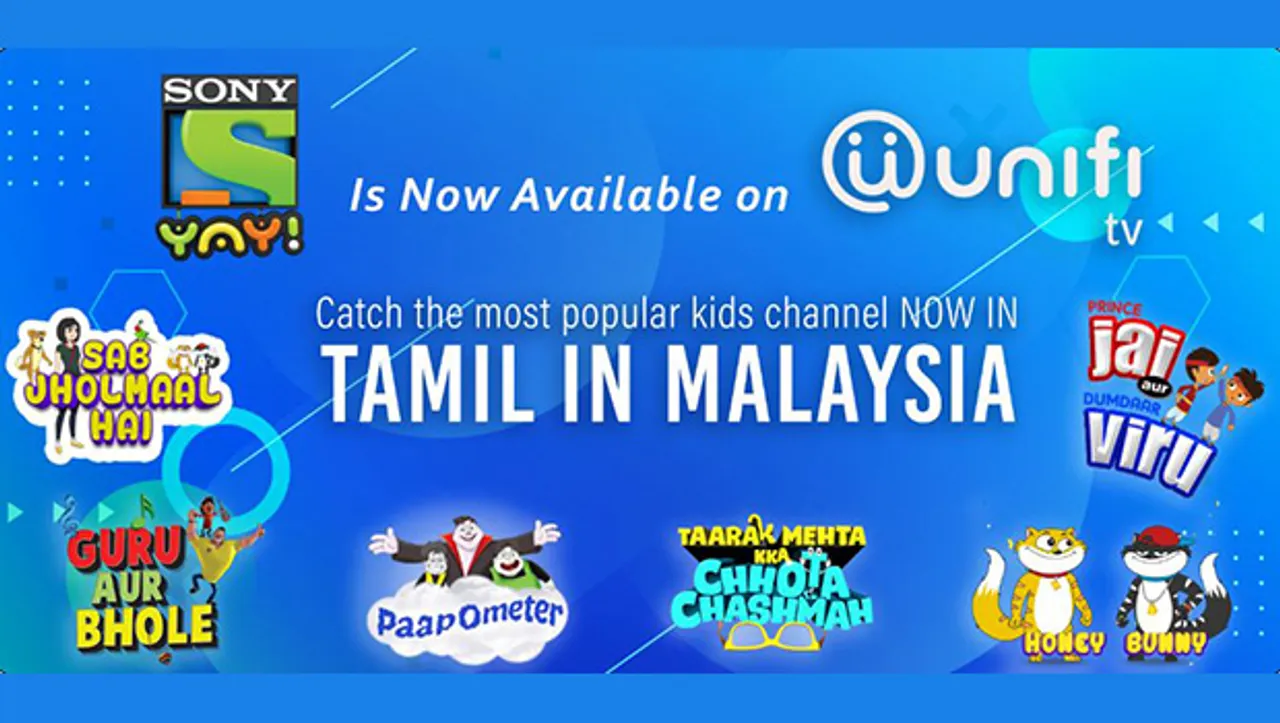 Kids' entertainment channel Sony YAY! launches in Malaysia in Tamil