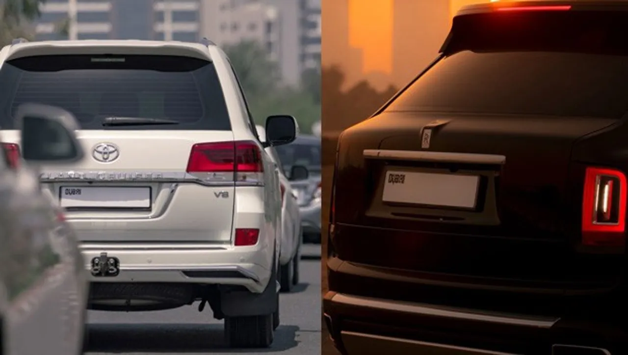 Here's why there are cars with empty number plates on Dubai streets
