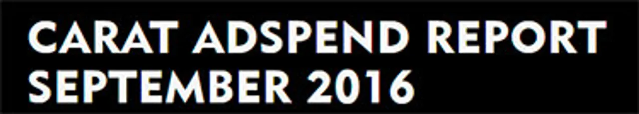 India's ad spend to grow at +12% in 2016: Carat report