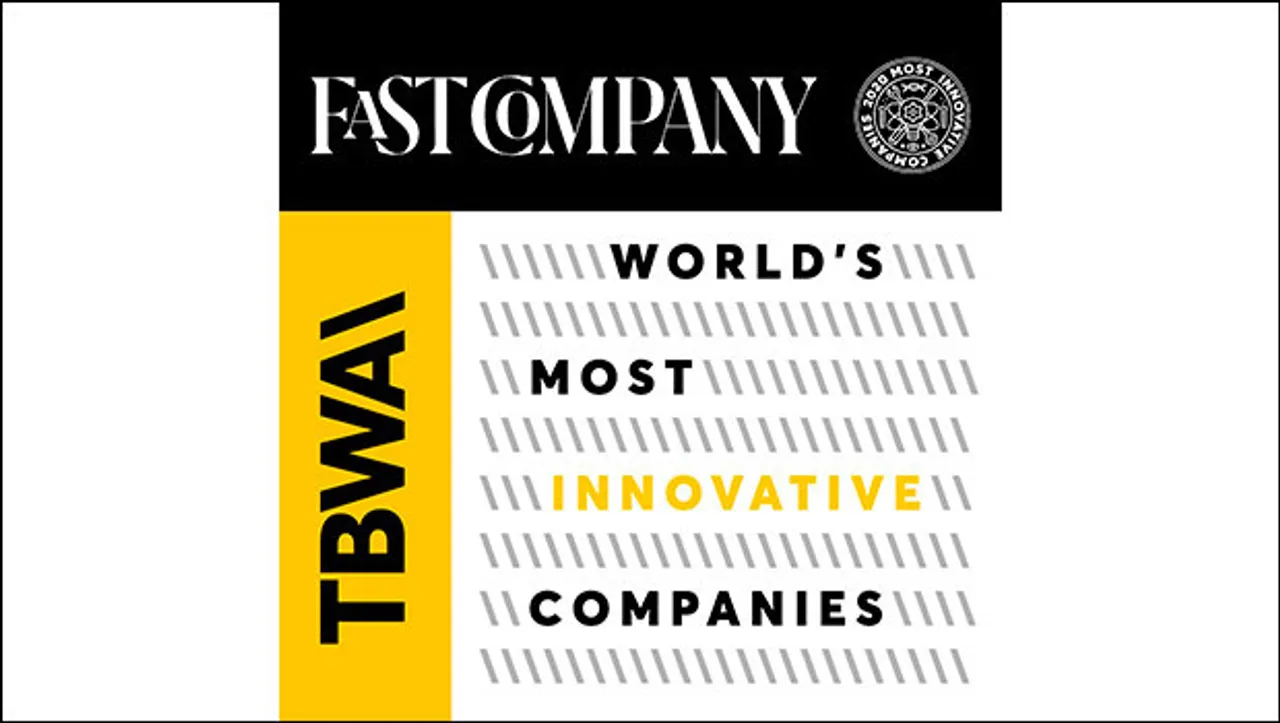 Fast Company names TBWA in its annual list of World's Most Innovative Companies for 2020
