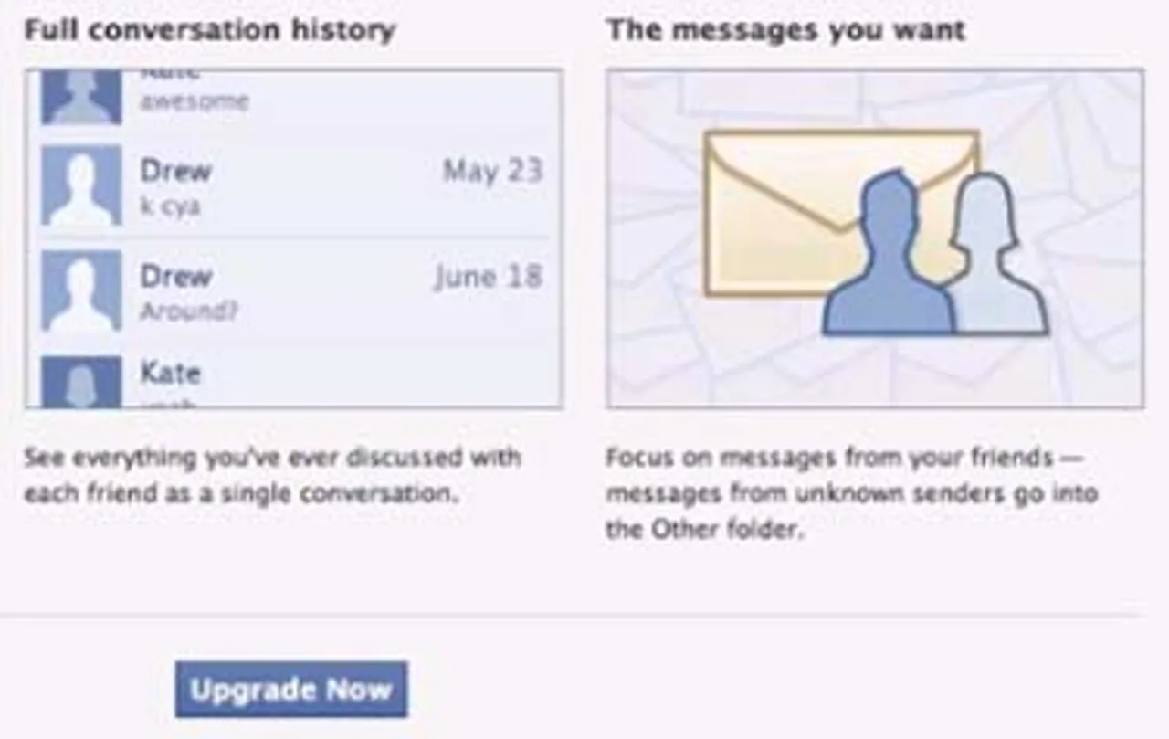 It's More Than E-mail; Facebook Launches Modern Messaging System