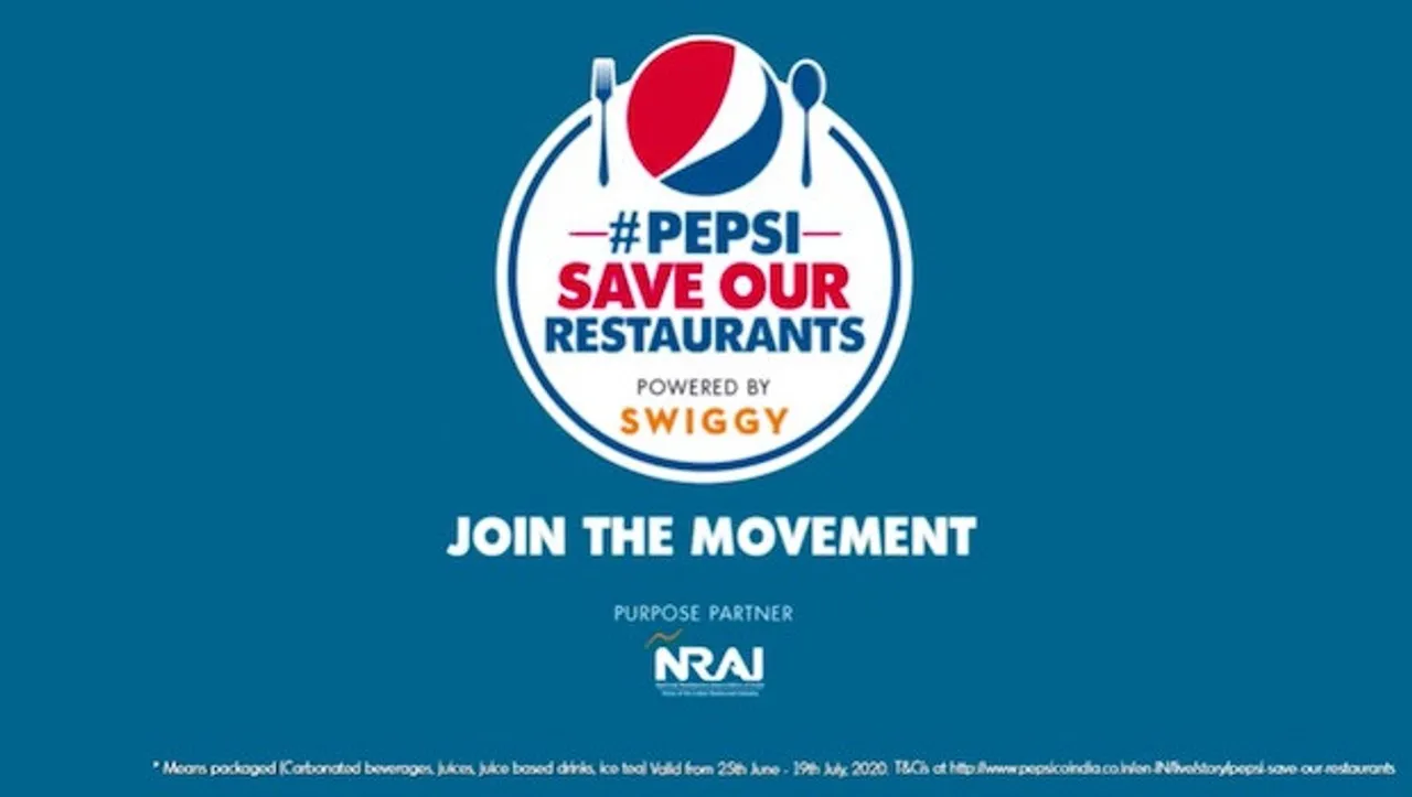 Pepsi joins hands with Swiggy and NRAI to request consumers to support restaurant workers 