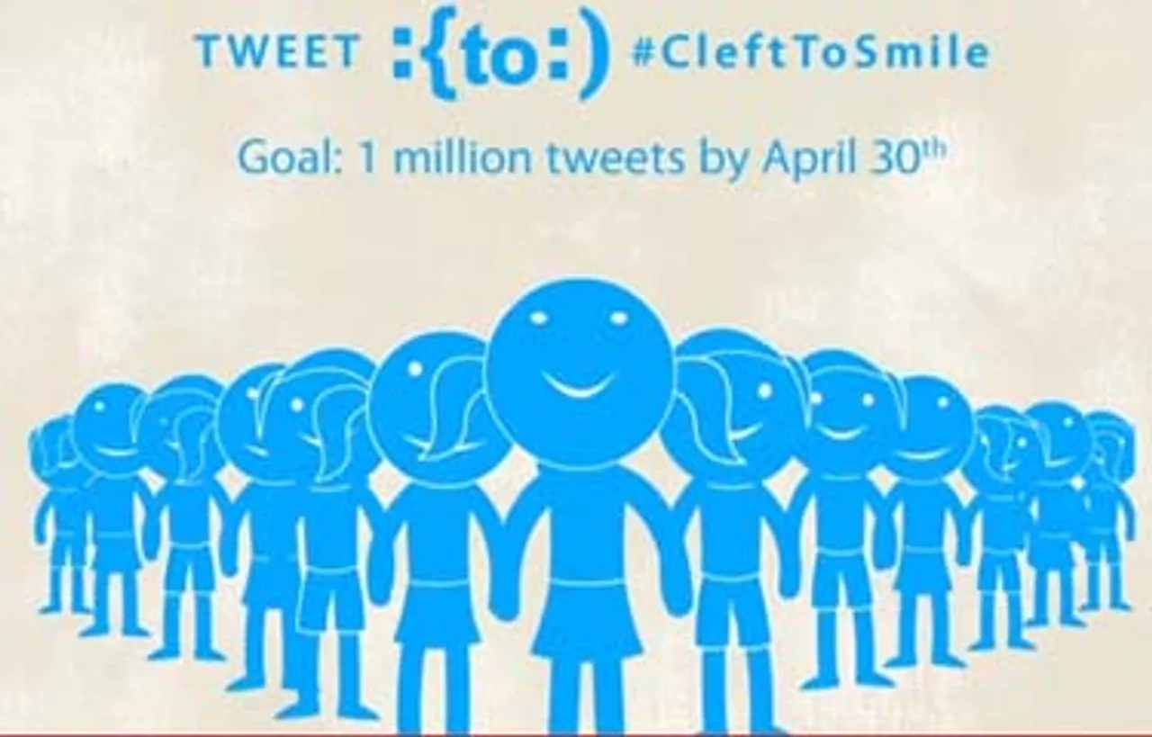 Ogilvy launches 'Tweet :{to:) #CleftToSmile' campaign for a 'Cleft- free' India