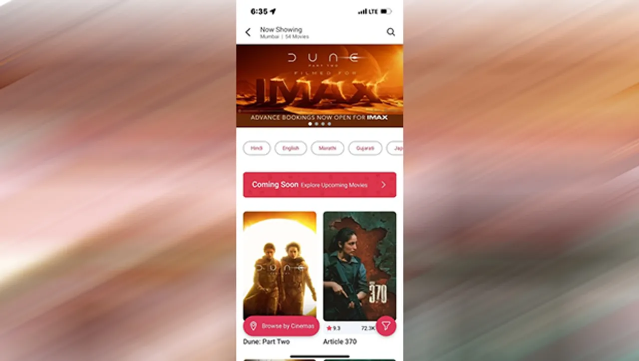 Imax and BookMyShow collaborate for ease of movie discovery