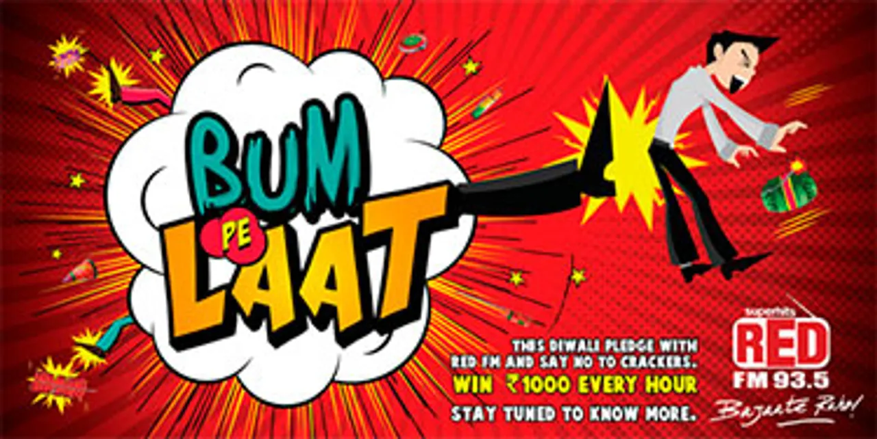 Red FM launches quirky initiative 'Bum Pe Laat' to 'kick away the crackers'