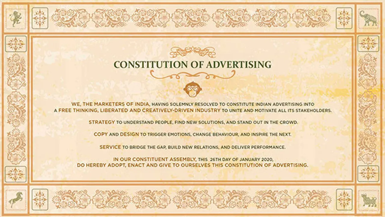 'The Constitution of Advertising' from Chimp&z Inc
