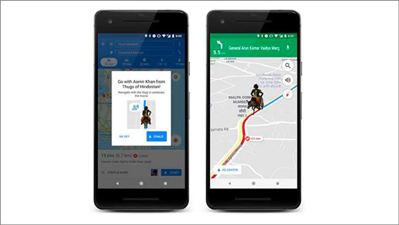'Firangi' from Thugs of Hindostan is giving an adventurous company to Google Maps' users