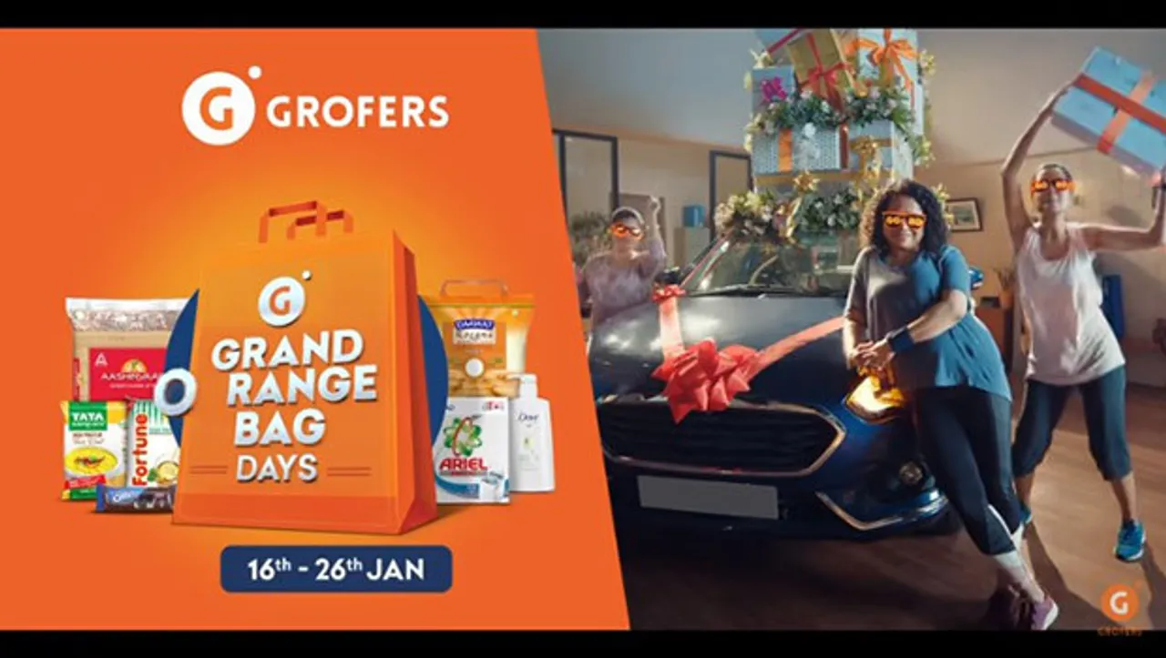 Grofers launches robust campaign to promote ongoing Grand Orange Bag Days sale