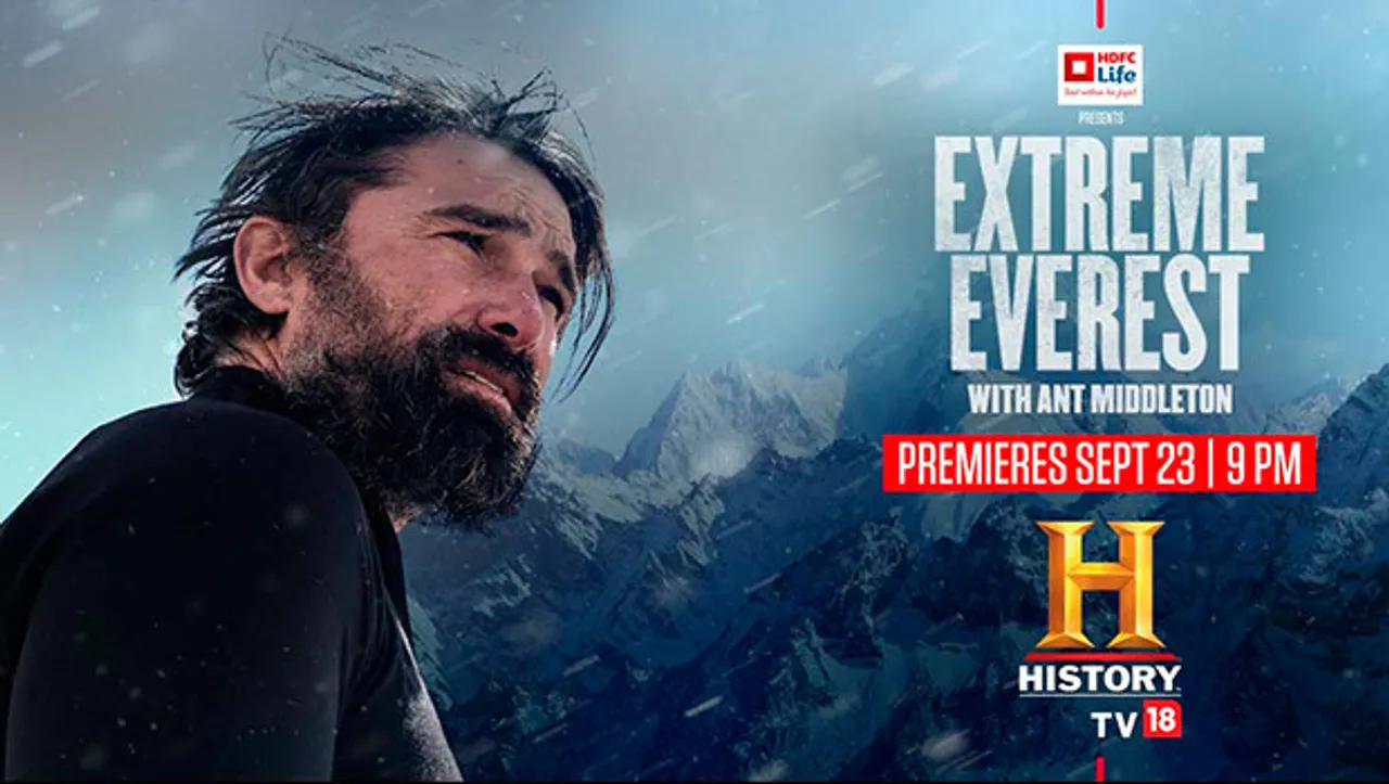 'Extreme Everest with Ant Middleton,' on History TV18