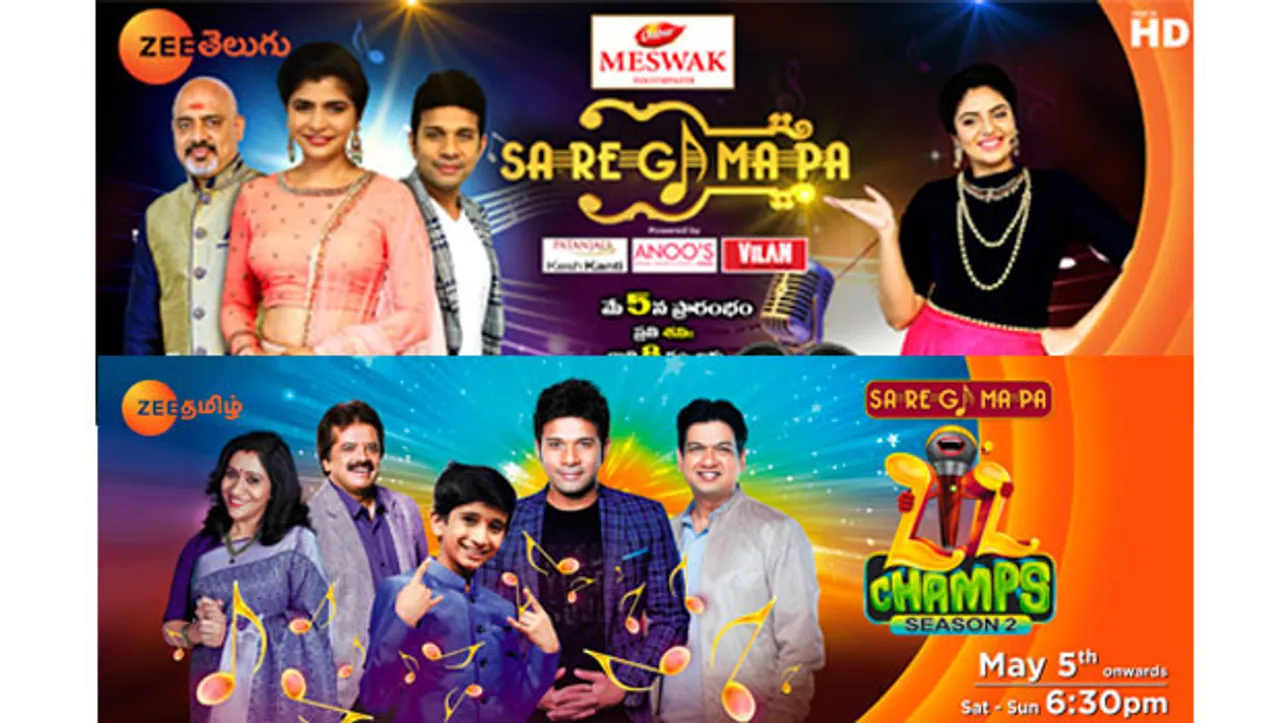 Zee Tamil and Zee Telugu to launch three reality shows on May 5