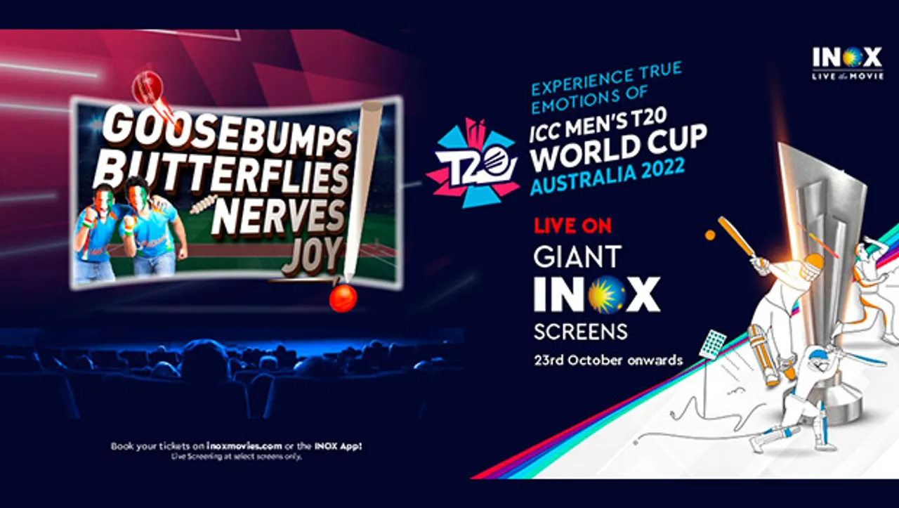 Inox signs agreement with ICC for live screening of ICC T20 Men's World Cup 2022 matches in cinemas
