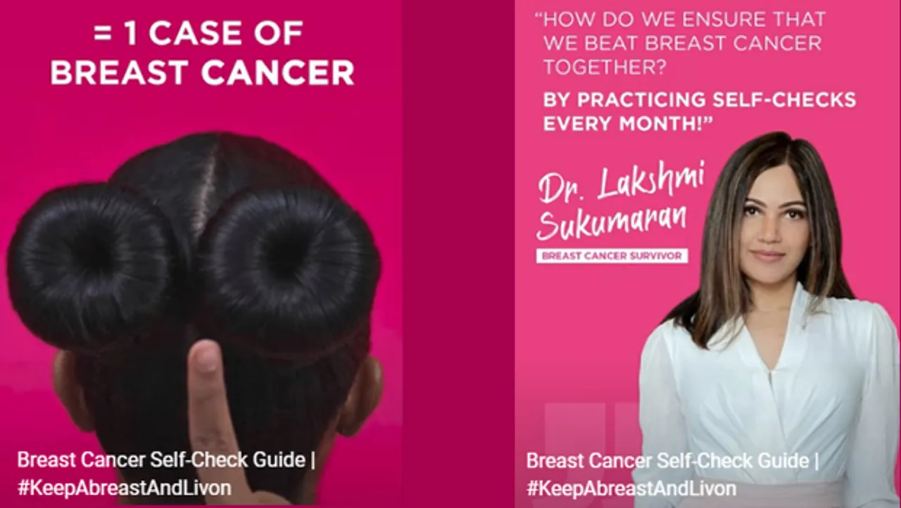 Livon's #KeepAbreastAndLivon film presents a self-check guide for detecting breast cancer