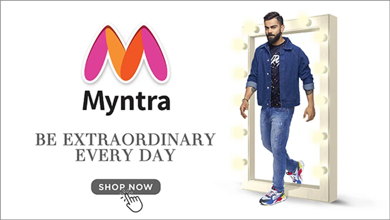Virat Kohli draws attention to Myntra's range of men's fashion and