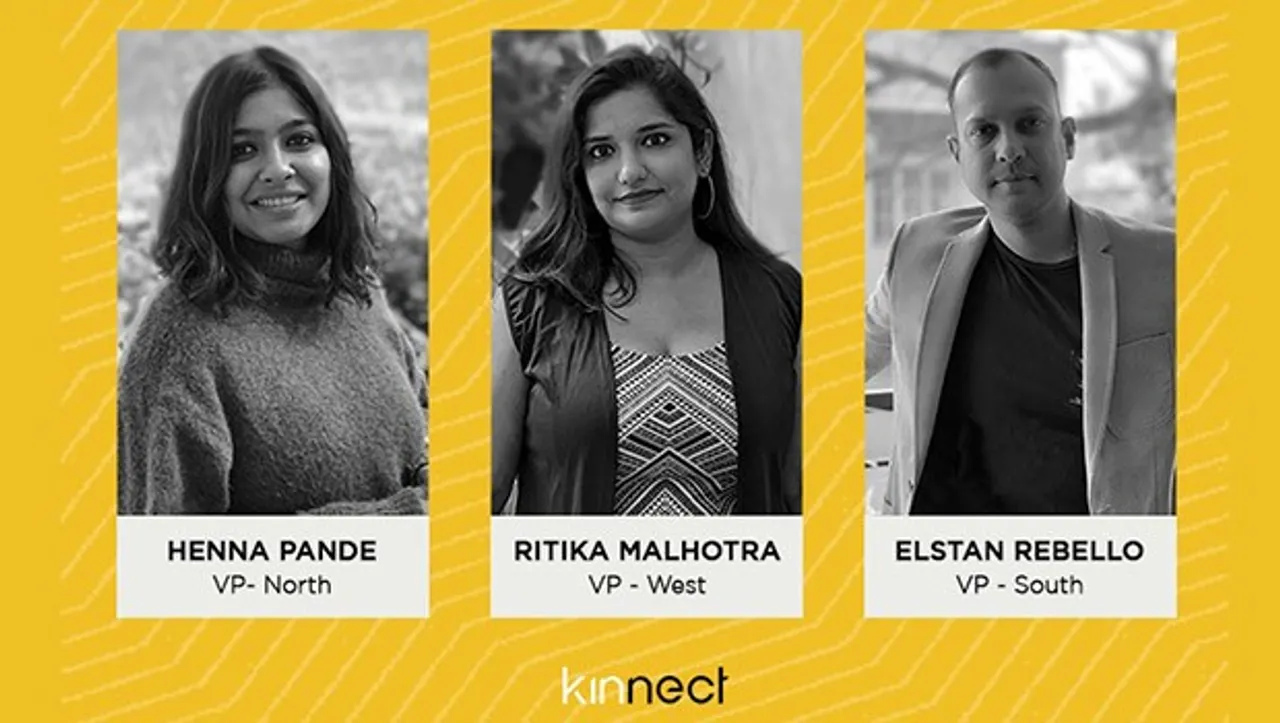 Kinnect announces elevations and leadership changes across India