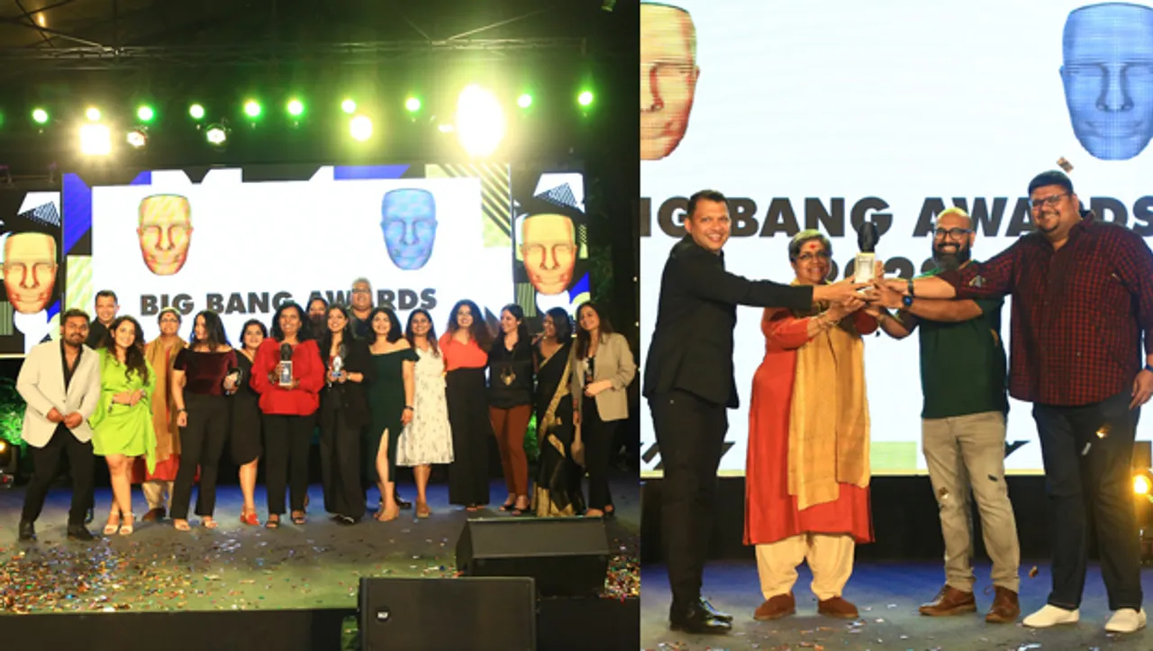 Maitri Advertising Works, Pink Lemonade, Mindshare, Wavemaker win big at the Big Bang Awards 2022