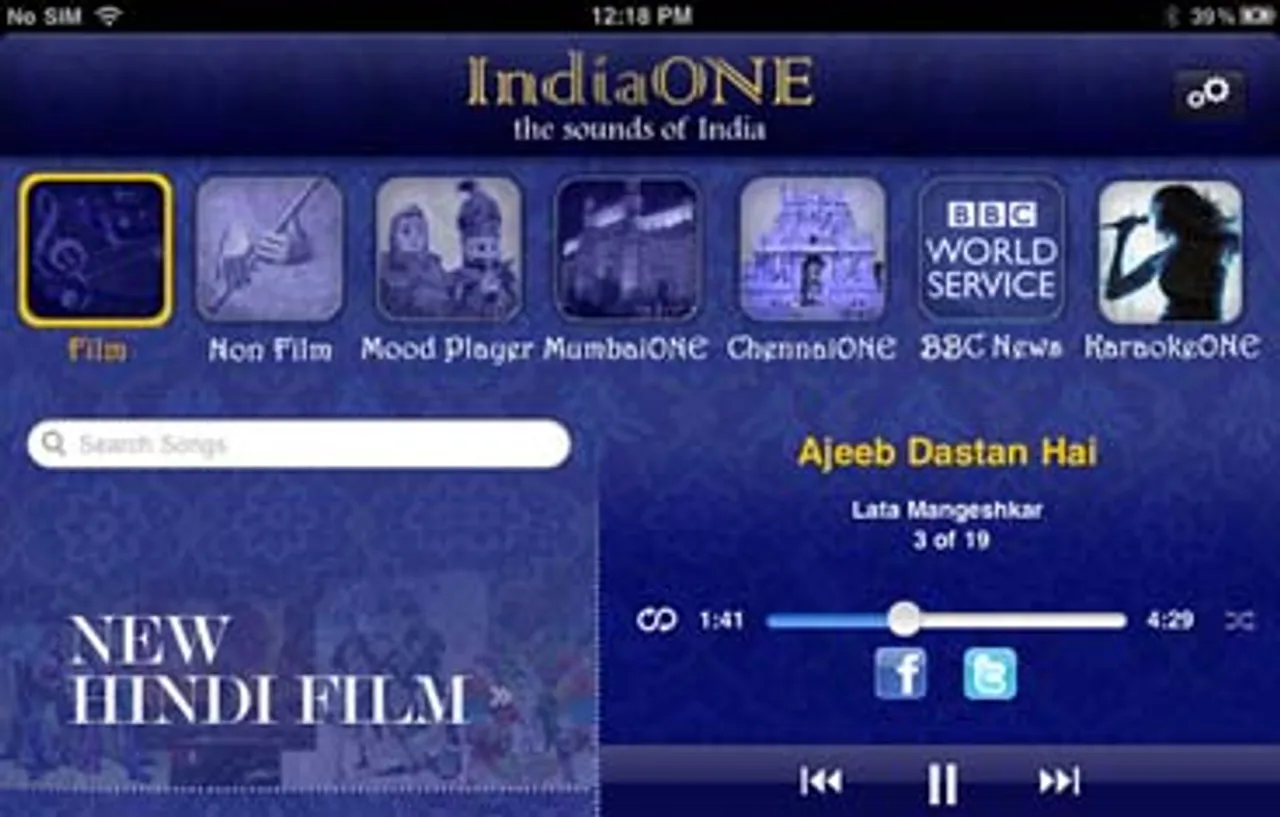 Radio One's IndiaONE Music APP now free on Blackberry