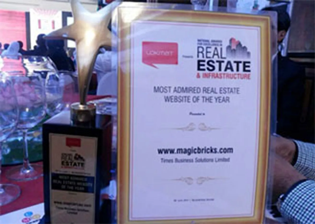 Magicbricks.com wins 'Most Admired Real Estate Website' award